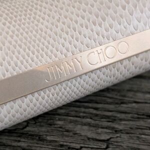 Jimmy Choo Sunglasses/Eyeglasses Hard Case Only Cream Round